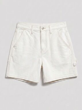 High Rise Utility Short - Off White